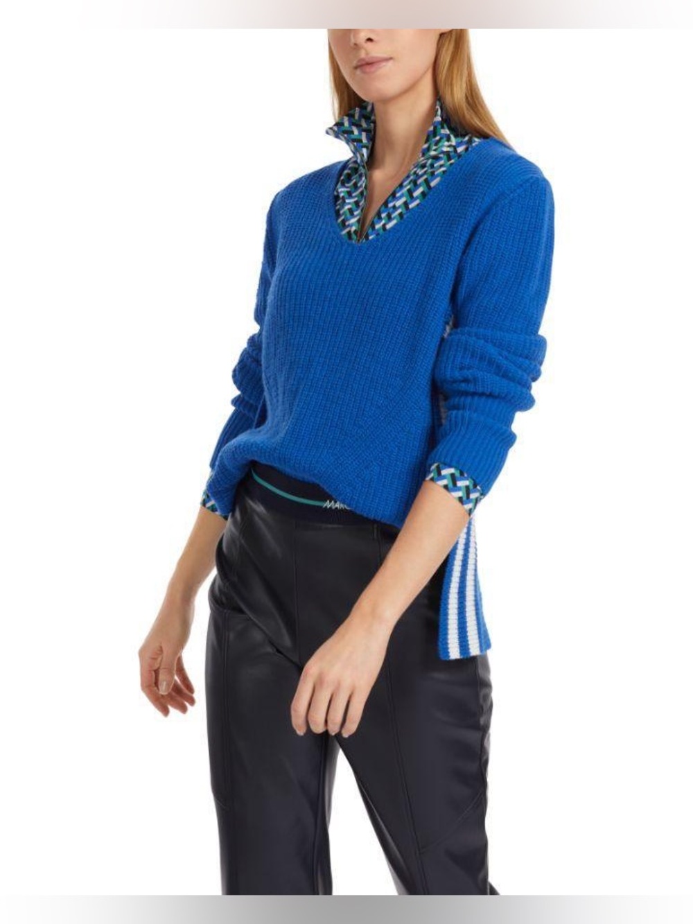 Marc Cain Wool Cashmere Blend Ribbed Pullover - Picture 3 of 14